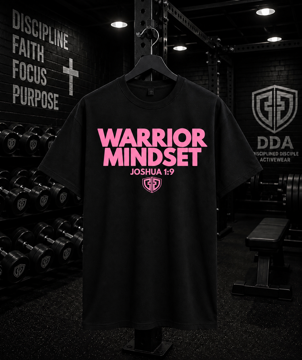 WARRIOR MINDSET Breast Cancer Awareness Tee