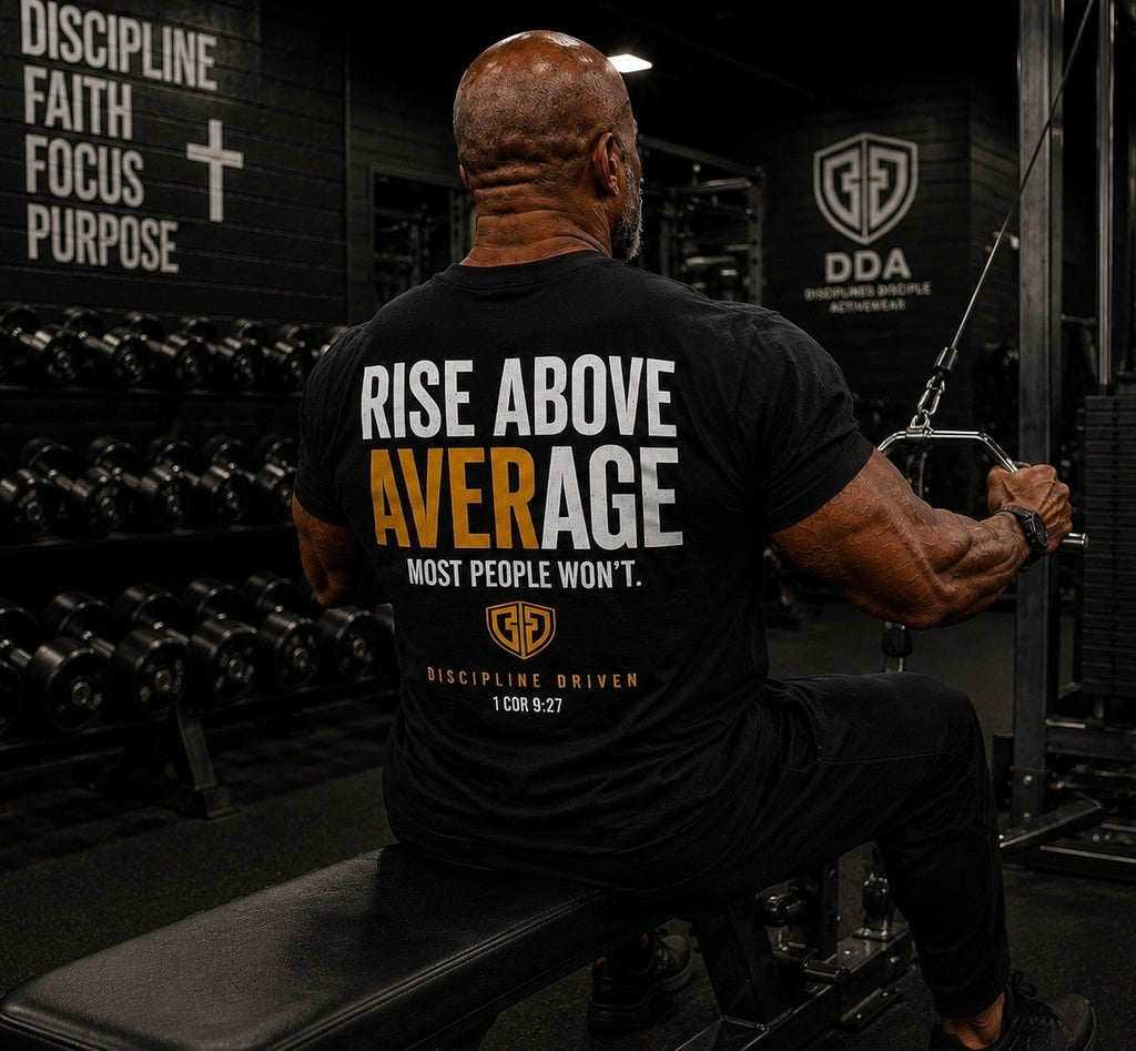 RISE ABOVE AVERAGE TEE