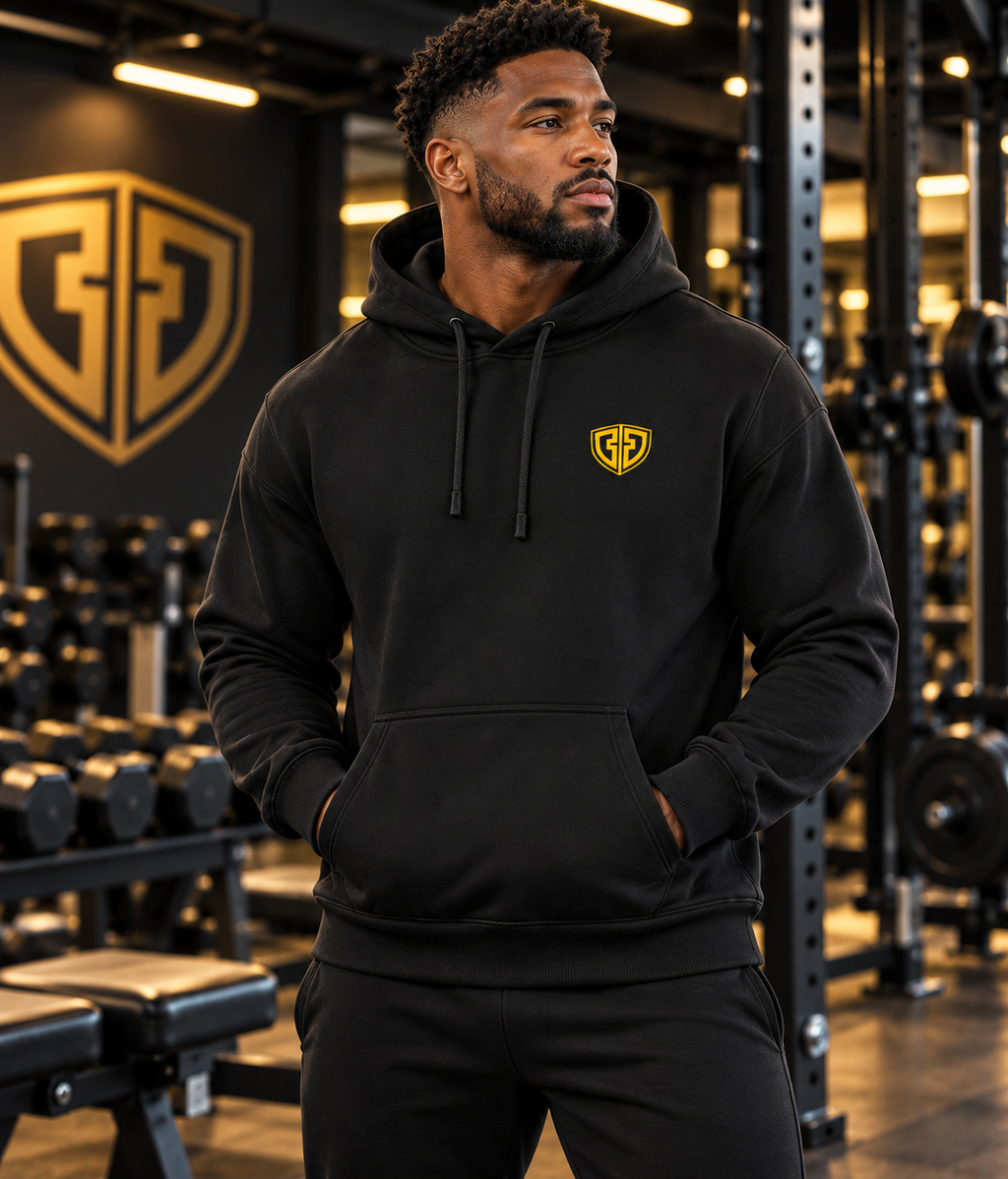 DDA Signature Hoodie | Black & Gold